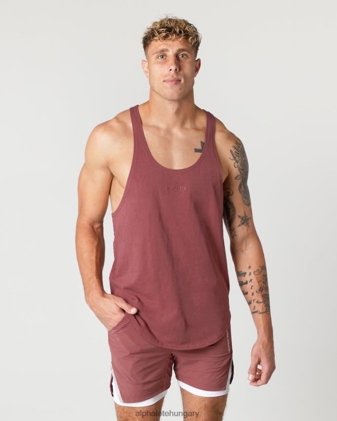 ruházat Alphalete nehéz pamut mag húr őszi vörös férfiak 86B628595