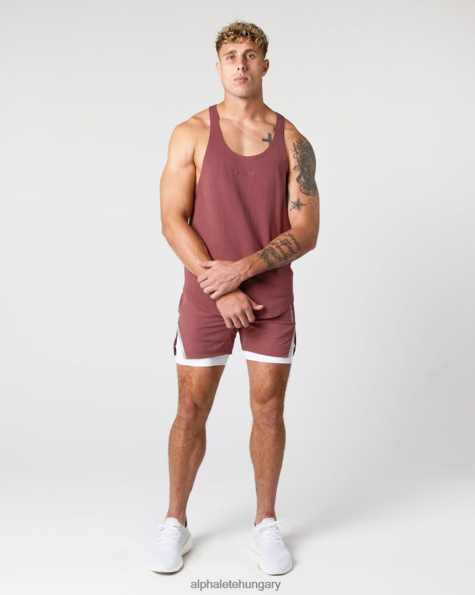 ruházat Alphalete nehéz pamut mag húr őszi vörös férfiak 86B628595