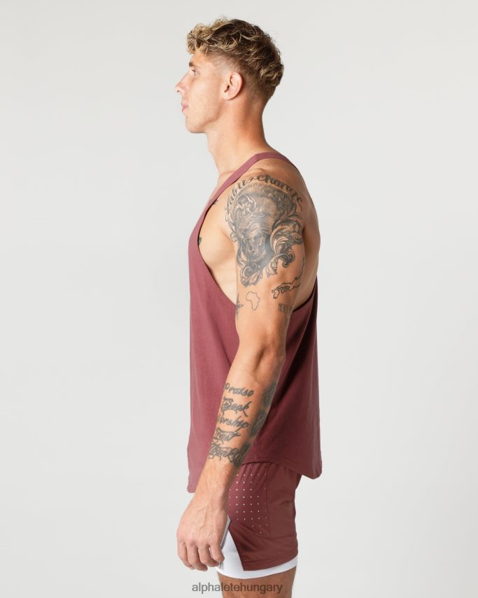 ruházat Alphalete nehéz pamut mag húr őszi vörös férfiak 86B628595