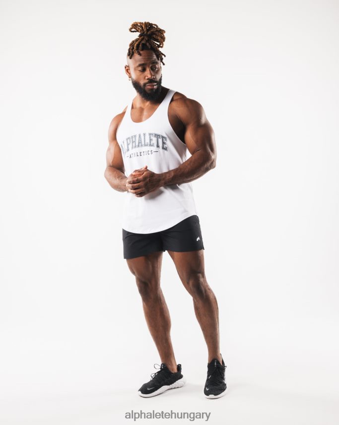 ruházat Alphalete paisley print nyers vágott tartály fehér férfiak 86B628578