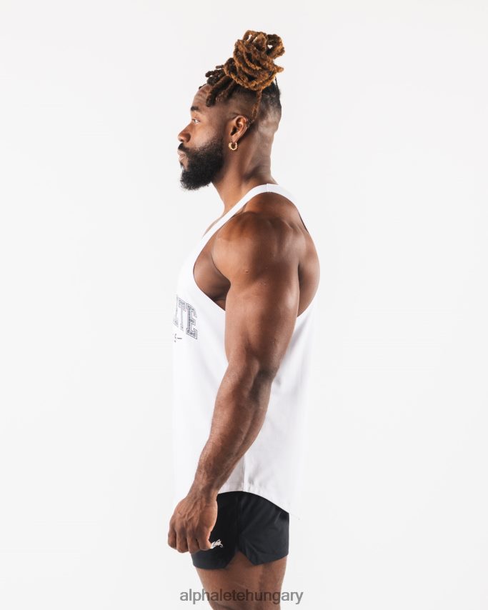 ruházat Alphalete paisley print nyers vágott tartály fehér férfiak 86B628578