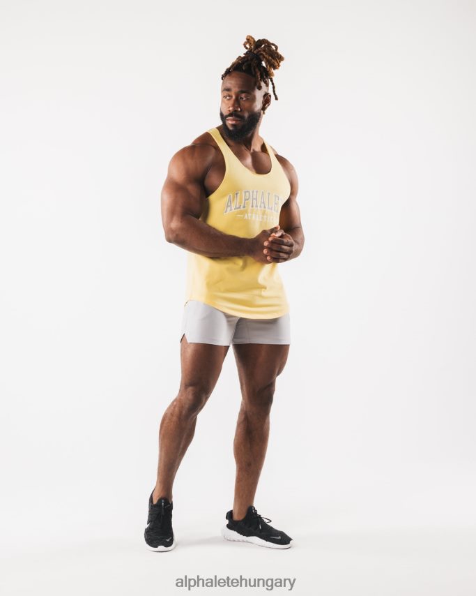 ruházat Alphalete paisley print nyers vágott tartály sárga férfiak 86B628579