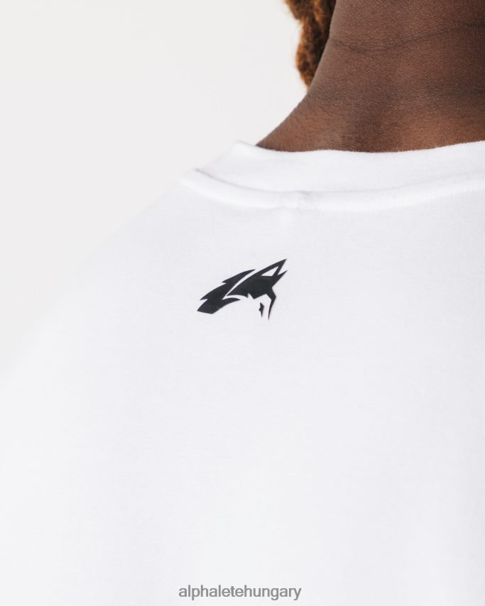 ruházat Alphalete szálcsiszolt farkasfej izomtartály fehér férfiak 86B628583