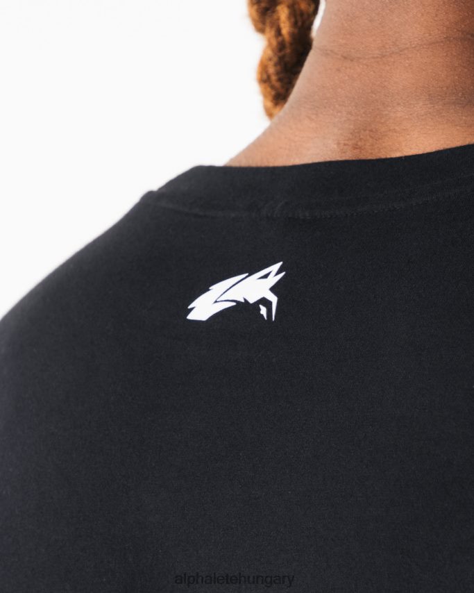 ruházat Alphalete szálcsiszolt farkasfej izomtartály fekete férfiak 86B628587