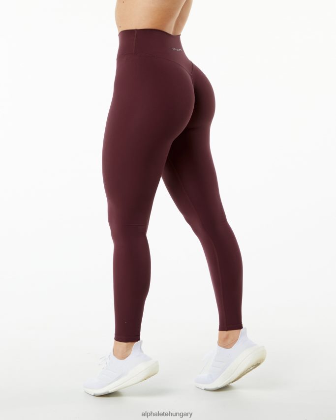 ruházat Alphalete Alphalux csoda legging 27" fekete cseresznyepiros nők 86B628418