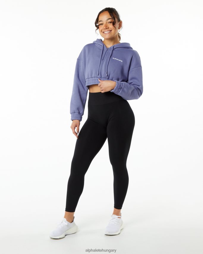 ruházat Alphalete klasszikus kapitális kapucnis pulcsi digitális lila lila nők 86B628283