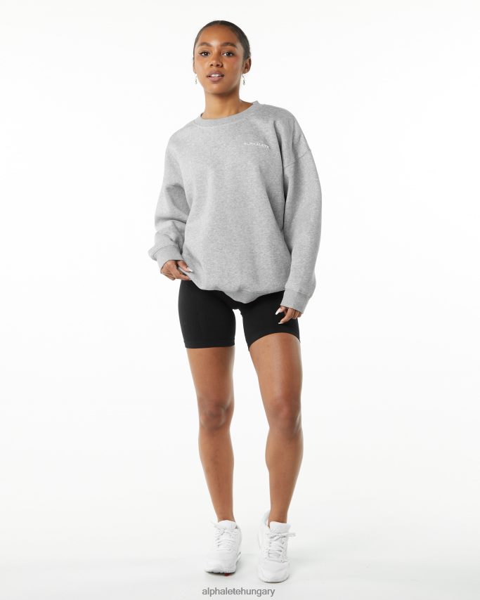 ruházat Alphalete klasszikus legénység hanga szürke nők 86B628288