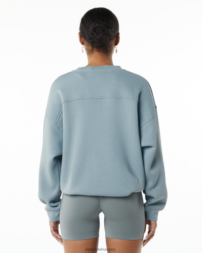 ruházat Alphalete klasszikus legénység ködkék nők 86B628289