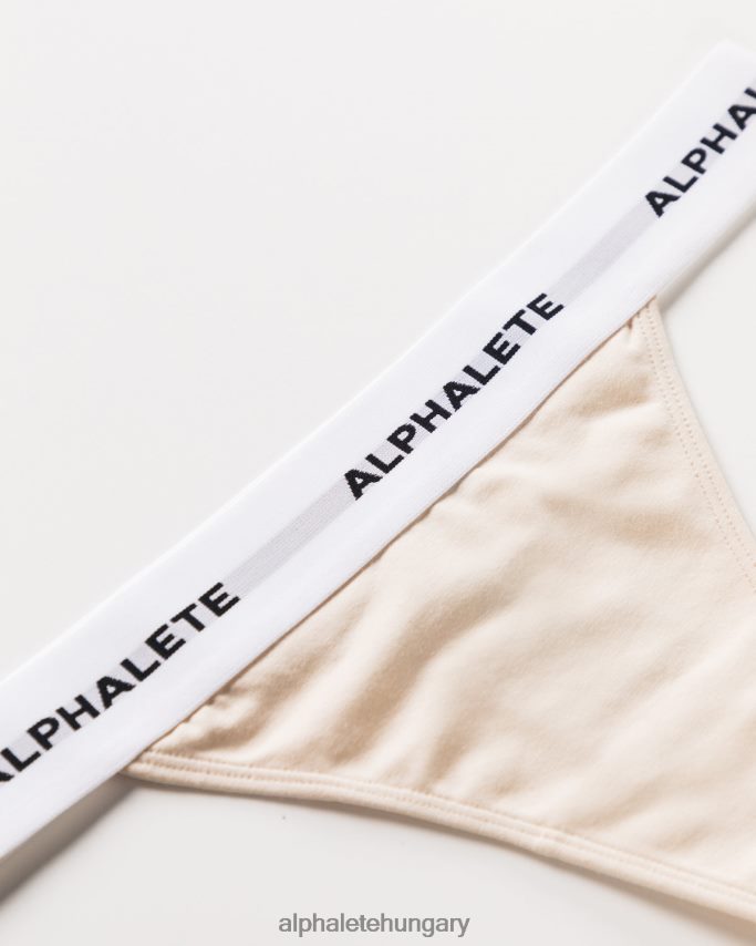 ruházat Alphalete akut tanga vanília barna nők 86B628469