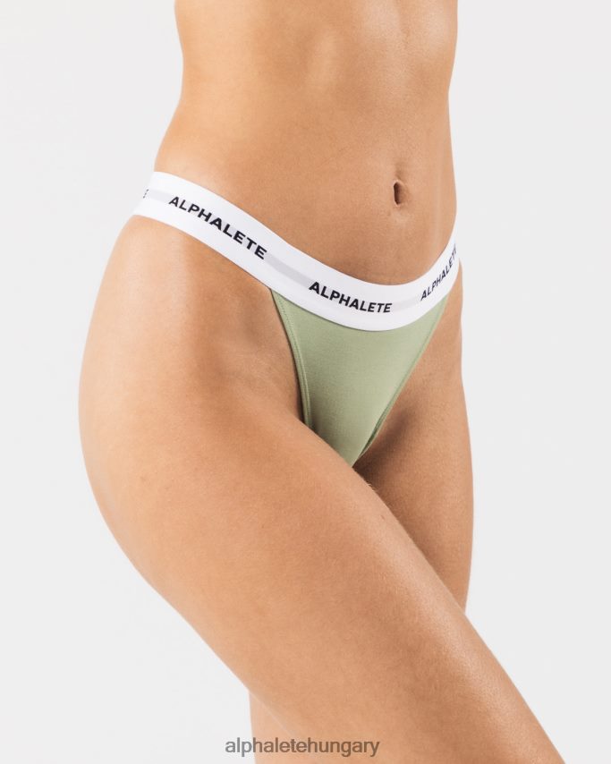 ruházat Alphalete akut tanga zsályaszínű nők 86B628471