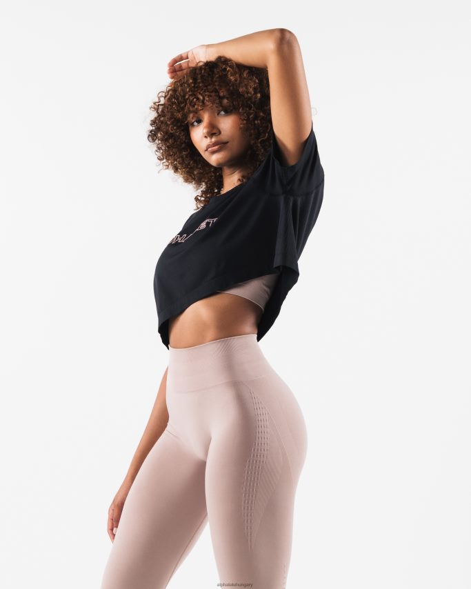 ruházat Alphalete core airtech ss termés fekete nők 86B628210