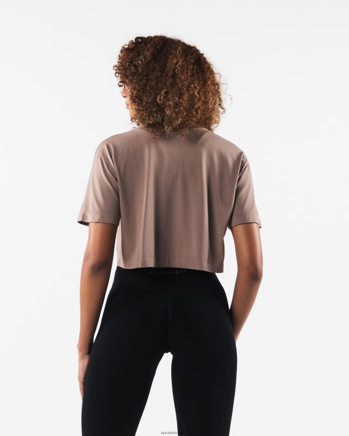 ruházat Alphalete core airtech ss termés krémes bézs barna nők 86B628207