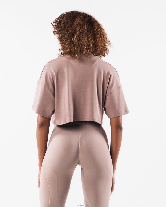 ruházat Alphalete köztársaság termés póló agancsbarna nők 86B628199