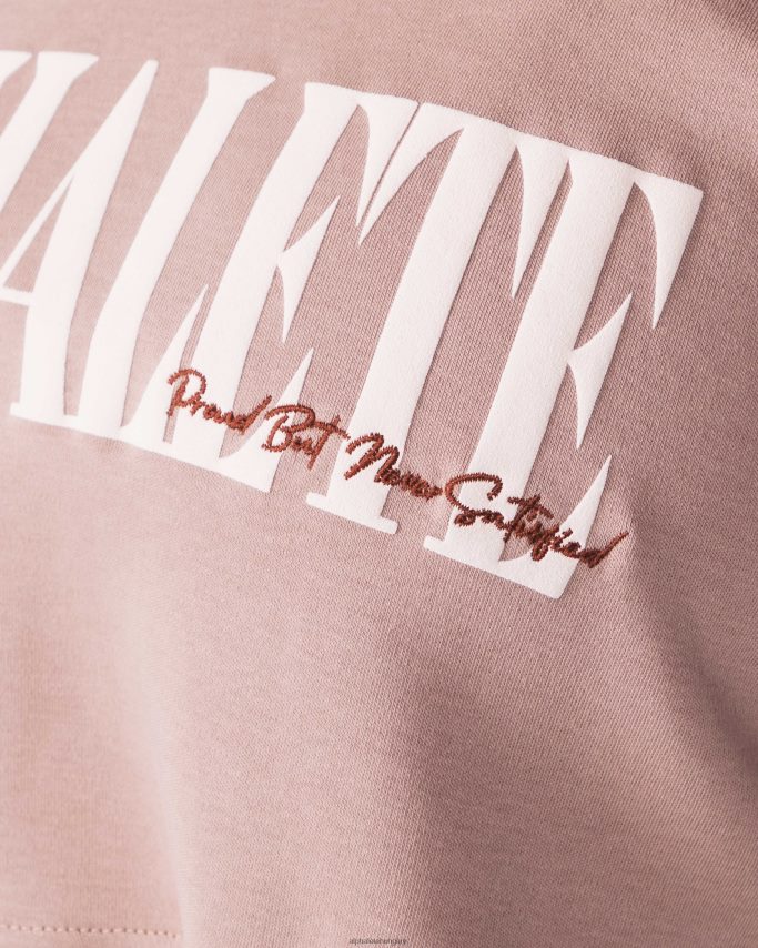 ruházat Alphalete köztársaság termés póló agancsbarna nők 86B628199