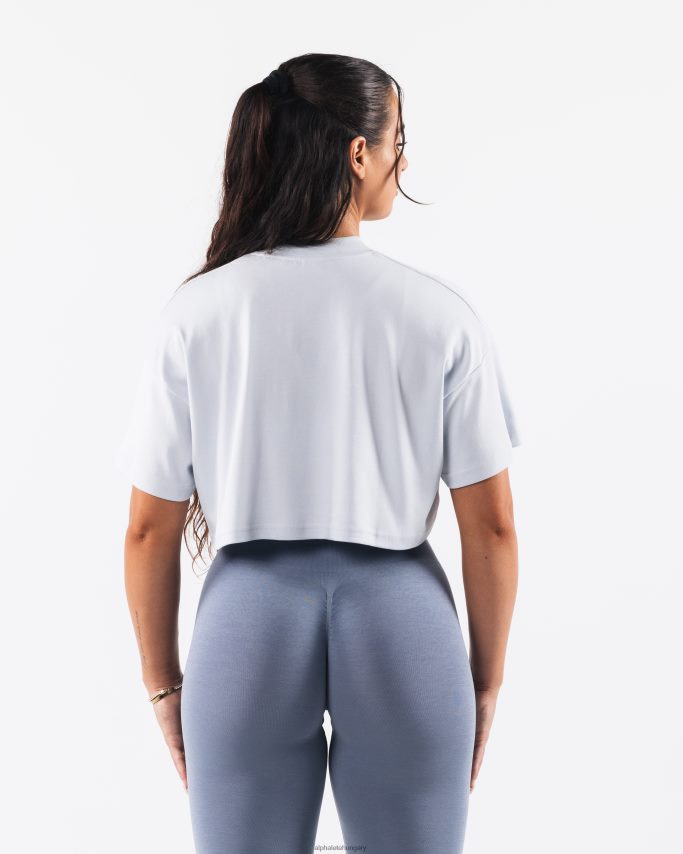 ruházat Alphalete köztársaság termés póló halogén kék nők 86B628194