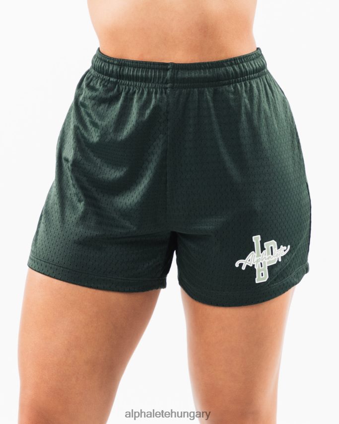 ruházat Alphalete signature mesh short 4" örökzöld nők 86B628327