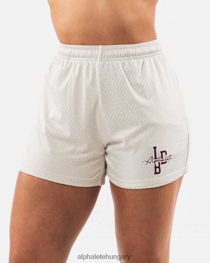 ruházat Alphalete signature mesh short 4" tengeri kagyló barna nők 86B628325