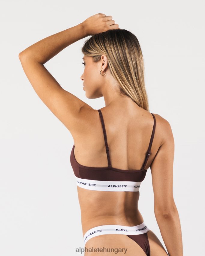 ruházat Alphalete akut bralette sangria vörös nők 86B62893