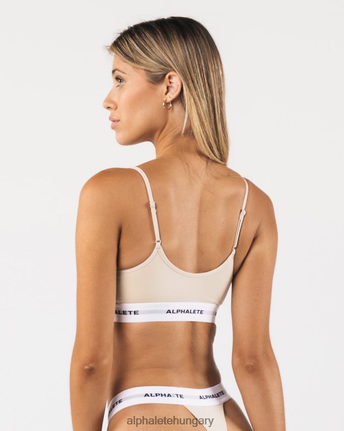 ruházat Alphalete akut cami bralette vanília barna nők 86B62884