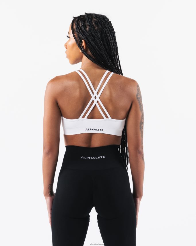 ruházat Alphalete erősít mély v melltartót fehér nők 86B6282