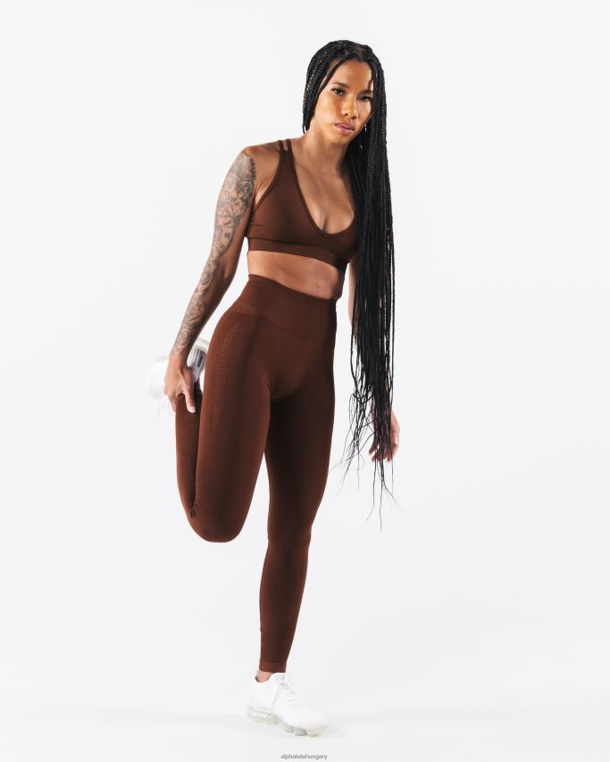 ruházat Alphalete erősít mély v melltartót manhattani barna nők 86B62812