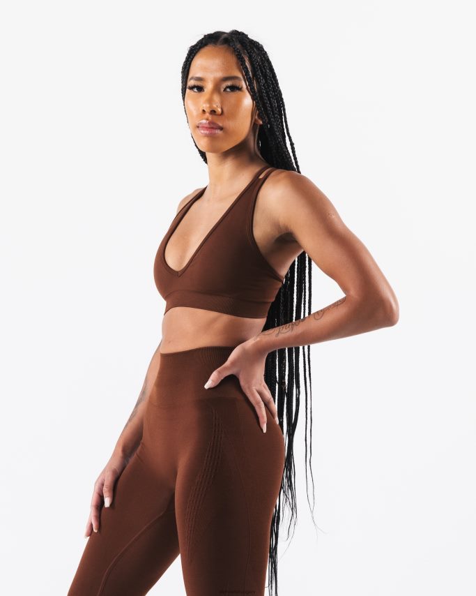 ruházat Alphalete erősít mély v melltartót manhattani barna nők 86B62812