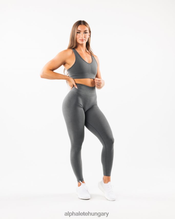 ruházat Alphalete erősíti a melltartót füstszürke nők 86B628113