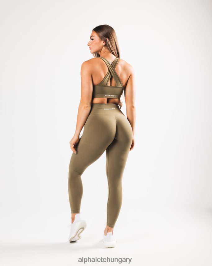 ruházat Alphalete erősíti a melltartót fűzzöld nők 86B628105