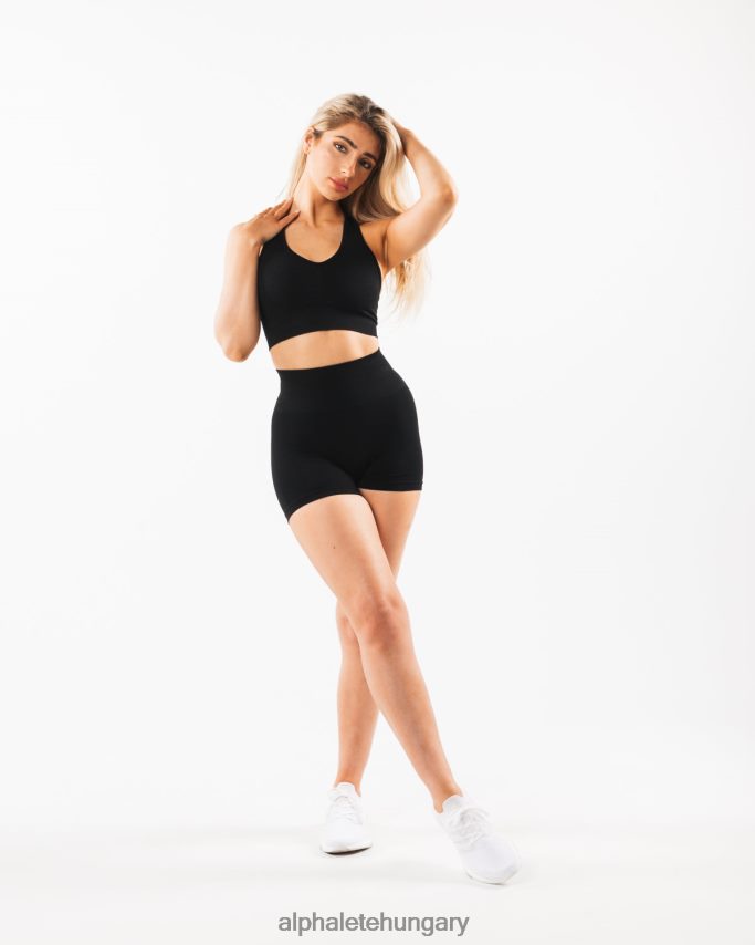 ruházat Alphalete erősíti a melltartót fekete nők 86B62880