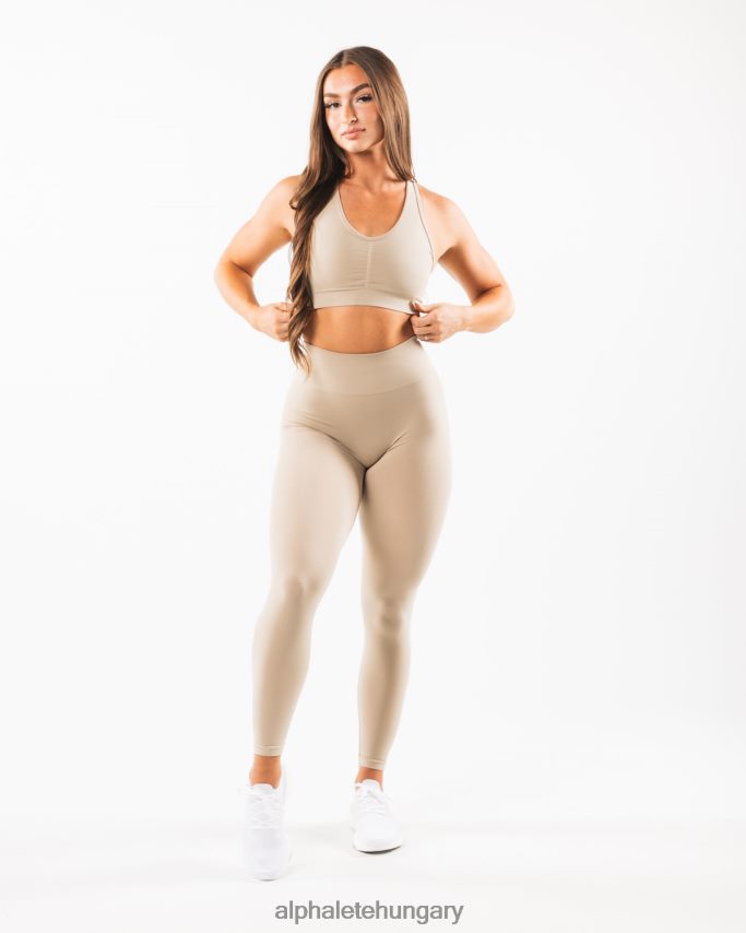 ruházat Alphalete erősíti a melltartót vászonbarna nők 86B628101