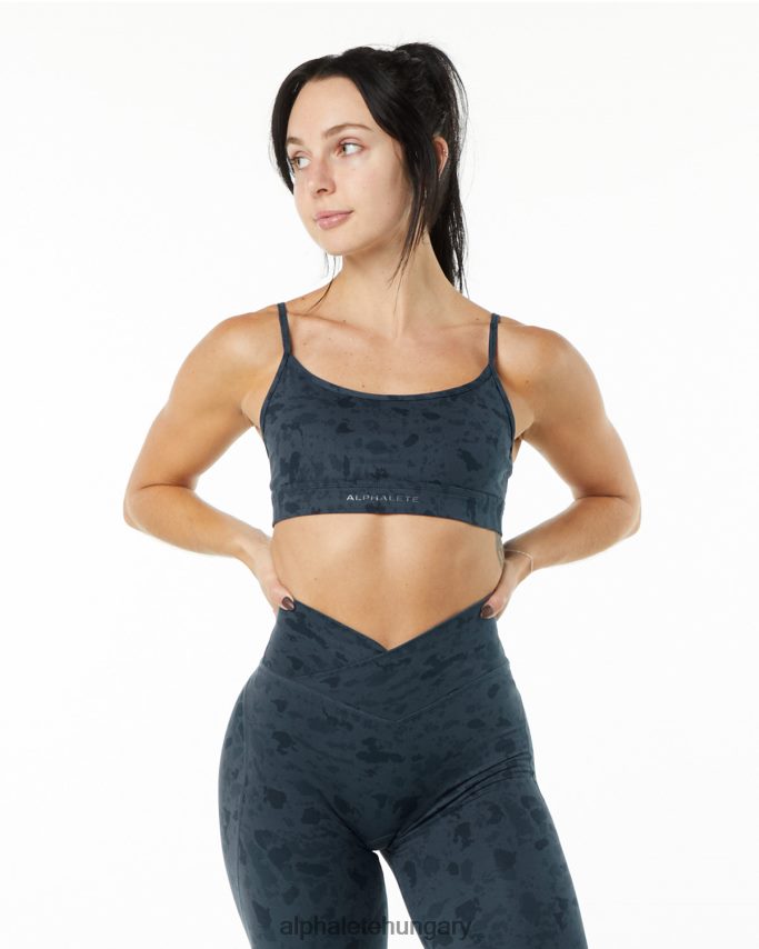 ruházat Alphalete felület határtalan melltartó kavicsos nyomat bálna kék nők 86B628151