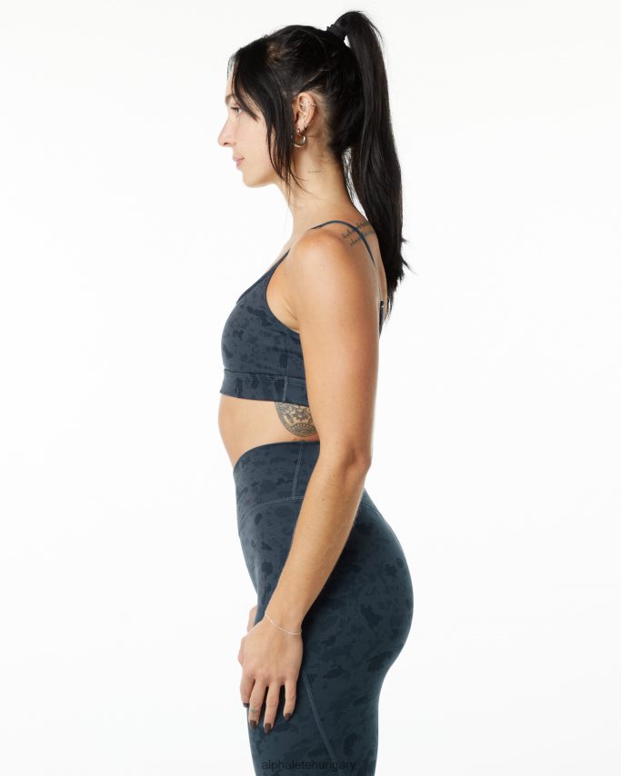 ruházat Alphalete felület határtalan melltartó kavicsos nyomat bálna kék nők 86B628151