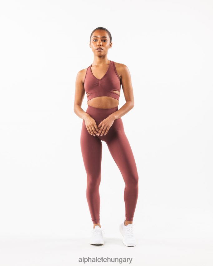 ruházat Alphalete stratus melltartó őszi vörös nők 86B62898