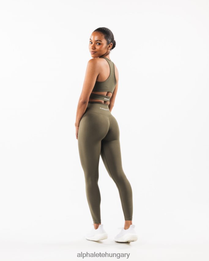 ruházat Alphalete stratus melltartó tölgy zöld nők 86B628106