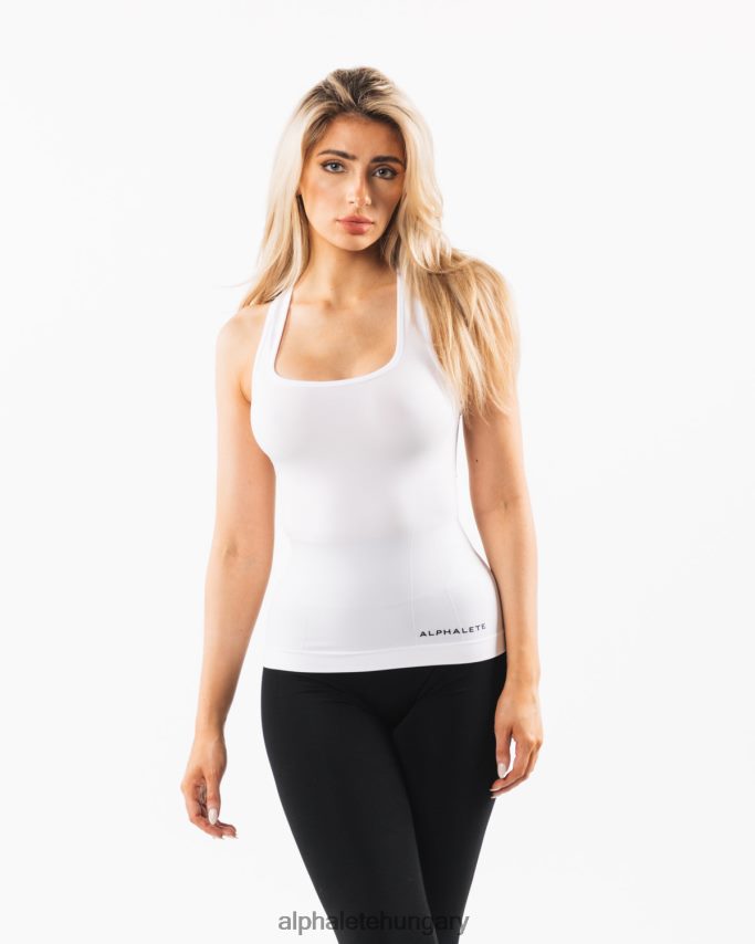 ruházat Alphalete varrat nélküli racerback tank fehér nők 86B628159